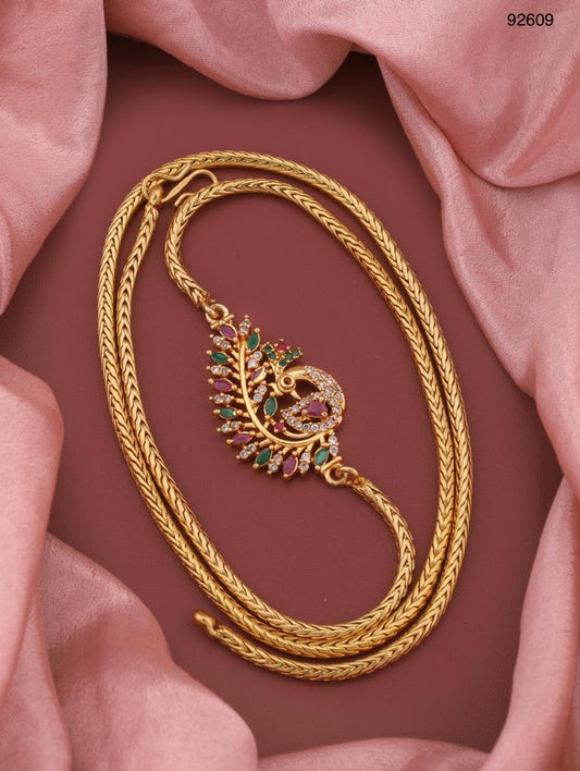 B0167N - 1 Gms Gold Plated Necklace