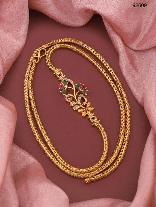 B0176N - 1 Gms Gold Plated Necklace