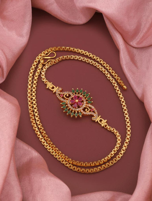 B0180N - 1 Gms Gold Plated Necklace