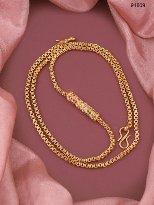 B0182N - 1 Gms Gold Plated Necklace